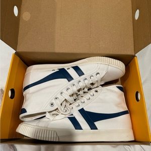 Brand New Gola Mark Cox High-Top Sneaker Size 10 Blue and White